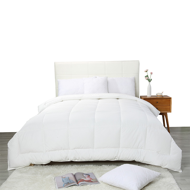 Cotton Shell Queen Duvet Insert, White Down Alternative Cotton Comforter